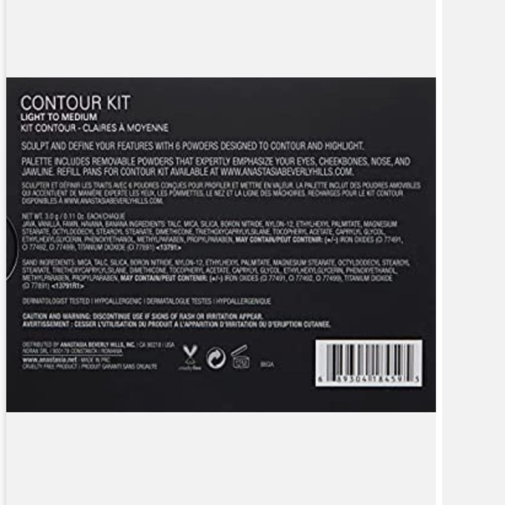 NWT ANASTASIA BEVERLY HILLS COUNTOUR KIT - LIGHT TO MEDIUM - FACTORY SEALED-NEW - Picture 4 of 5
